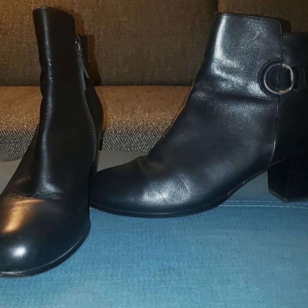 Black ankle boots